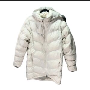 Columbia Womens Peak To Park Mid Insulated Long Jacket Off-White Size Medium
